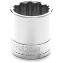 1/2 in. Drive 12 Point Standard Socket 28MM | W32828 Performance Tool