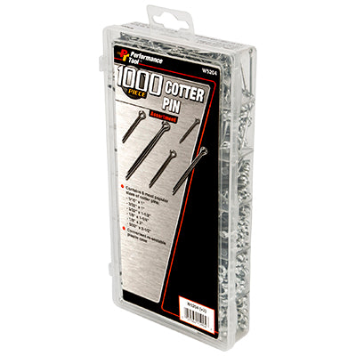 1,000 Piece Cotter Pin Assortment | W5204 Performance Tool