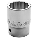 3/4 in. Drive 12 Point Standard Socket 30MM | W34830 Performance Tool