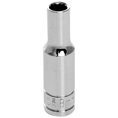 3/8 in. Drive 12 Point Deep Socket 8MM | W38708 Performance Tool