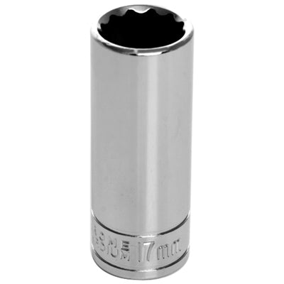 3/8 in. Drive 12 Point Deep Socket 17MM | W38717 Performance Tool