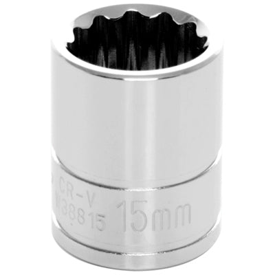 3/8 in. Drive 12 Point Standard Socket 15MM | W38815 Performance Tool