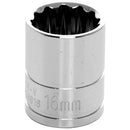 3/8 in. Drive 12 Point Standard Socket 16MM | W38816 Performance Tool