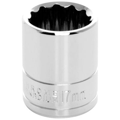 3/8 in. Drive 12 Point Standard Socket 17MM | W38817 Performance Tool