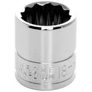 3/8 in. Drive 12 Point Standard Socket 18MM | W38818 Performance Tool