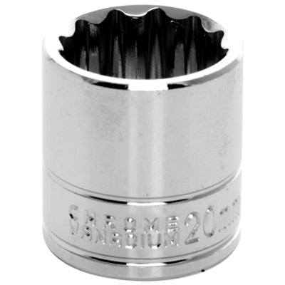 3/8 in. Drive 12 Point Standard Socket 20MM | W38820 Performance Tool