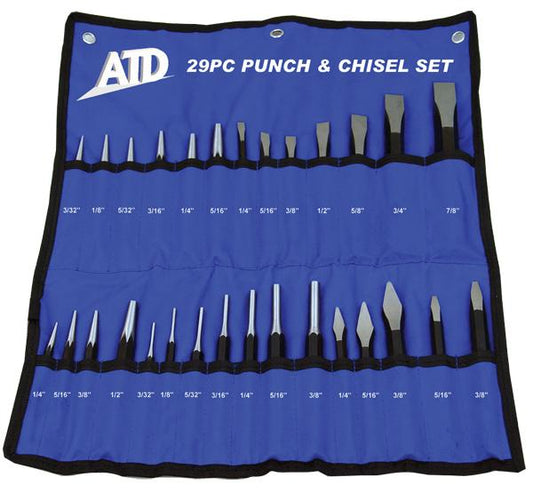 Air Tool Punch and Chisel Set